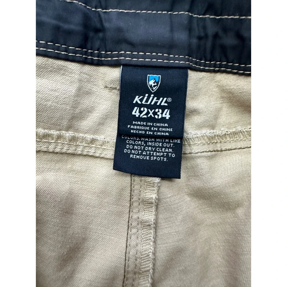 Kuhl Rydr Mens 42x34 Brown Vintage Patina Dye Articulated‎ Knee Outdoor Pants